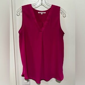 Women’s MED Violet & Claire Sleeveless Fuschia Blouse/Top, Excellent Condition